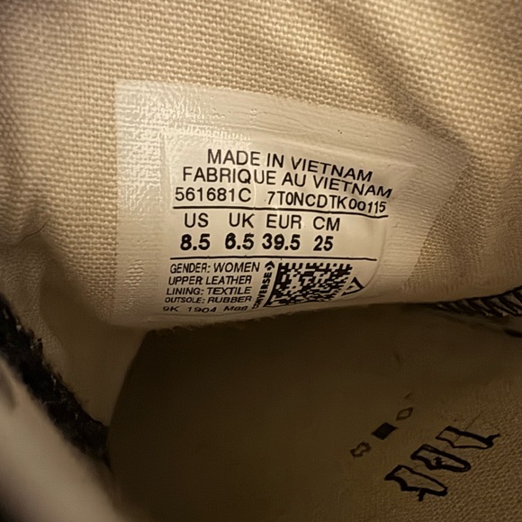 Converse All Star lift leather Low-Top platform Sneakers 8.5 - Picture 6 of 6